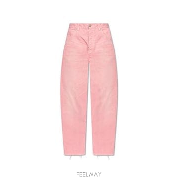 26 FW 발렌시아가 로고 패치 진 핑크 786468TRWA6