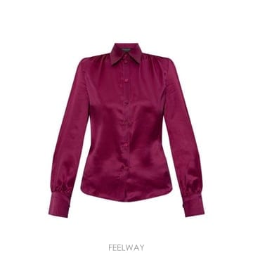 발렌시아가 롱슬리브 버튼 클로저 실크 셔츠