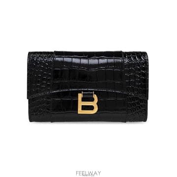 26 FW 발렌시아가 아워글래스 온 체인 지갑 블랙 8463432ABLU