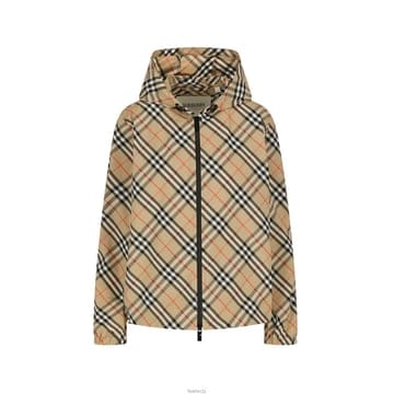 26SS SALCOMBE 체크 후드 바람막이 자켓 샌드 8110301