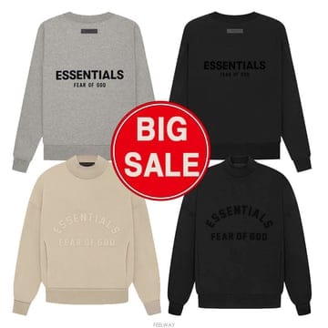 [BIG SALE] 피어 오브 갓 에센셜 더 코어 컬렉션 맨투맨/더블랙 맨투맨