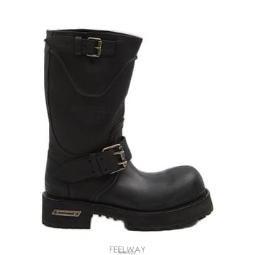 26 FW 발렌시아가 베놈 버클 디테일 부츠 블랙 833585WCAL1
