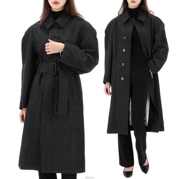 르메르 래글런 슬리브 코트 블루