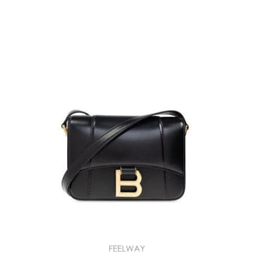 26 FW 발렌시아가 아워글래스 스몰 플랩 백 블랙 8285222ABQ8