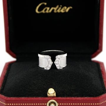Cartier [��ǰ�ٿõ���] ��쿡 ���� C�� 18K ȭ��Ʈ��� ���̾� ���� 51ȣ 10mm[��ǰ�ٿõ���] ��쿡 ���� C�� 18K ȭ��Ʈ��� ���̾�