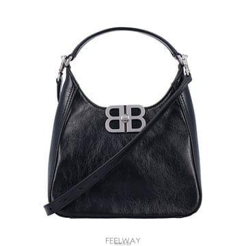 26 FW 발렌시아가 Bb 소프트 스몰 호보 백 블랙 8019282ABFJ