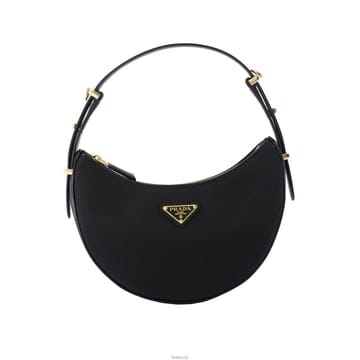 프라다 25FW SACCA 삼각 로고 리나일론 크로스호보백 블랙 1BC194 R789 F0002