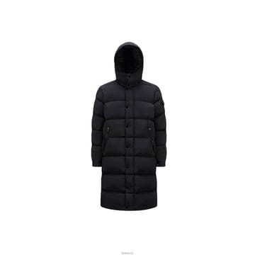 몽클레어 25FW HANOVERIAN 로고 패치 롱 후드 패딩 블랙 1C000 05 53333 999