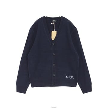 아페세 로고 케니 브이넥 남성 가디건 WVBDK H22305 IAK