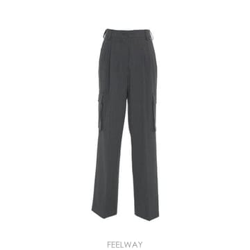 26 FW 에르노 하이웨이스트 카고 테일러드 팬츠 그레이 PT000066D12646