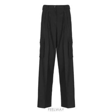 26 FW 에르노 스트레이트 레그 카고 팬츠 블랙 PT000179D33453