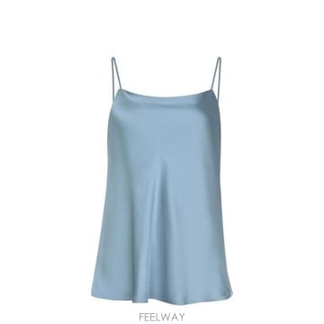 26 FW 에르노 스파게티 스트랩 새틴 탱크탑 블루 BL000021D12506
