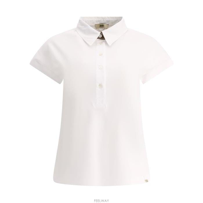 26 FW 에르노 로고 테이프 숏슬리브 폴로탑 화이트 JPL00110D52063
