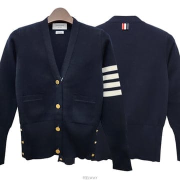 Thom Browne ���� �����丮 26SS ����� �ж�� ��Ƽġ �缱 ���� 4 ����� ���̺� FKC207A 00014 415���� �����丮 26SS ����� �ж�� ��Ƽġ �缱 ���� 4 