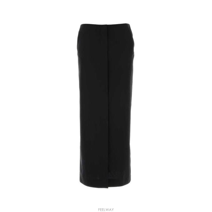 에르노 라미나 블렌드 미디 스커트 블랙