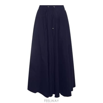 26 FW 에르노 드로스트링 플리츠 디테일 스커트 블루 GN000007D12431SZ