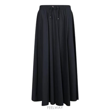 26 FW 에르노 드로스트링 플리츠 디테일 스커트 블랙 GN000007D12431SZ