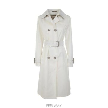 26 FW 에르노 더블 브레스티드 벨티드 코트 화이트 IM000158D13218