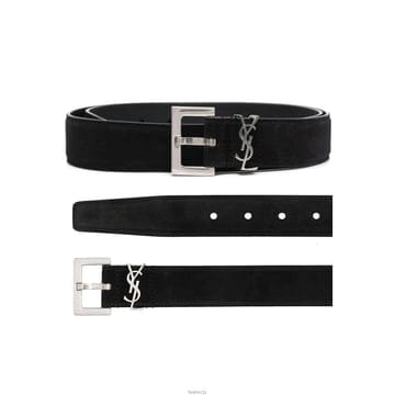 26SS 스웨이드 로고 벨트 블랙 634440 C0X0E 1000