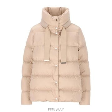 26 FW 에르노 하이넥 드로스트링 패딩 자켓 베이지 PI001936D12170Z