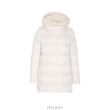 26 FW 에르노 후드 퀼팅 패디드 코트 화이트 PI001934D12170Z