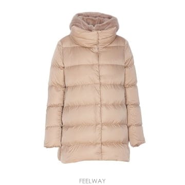 26 FW 에르노 후드 퀼팅 패디드 코트 베이지 PI001934D12170Z