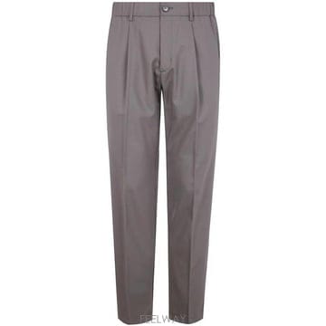 26 FW 에르노 엘라스틱 웨이스트 벨트루프 플리츠 팬츠 그레이 PT000130U33474S