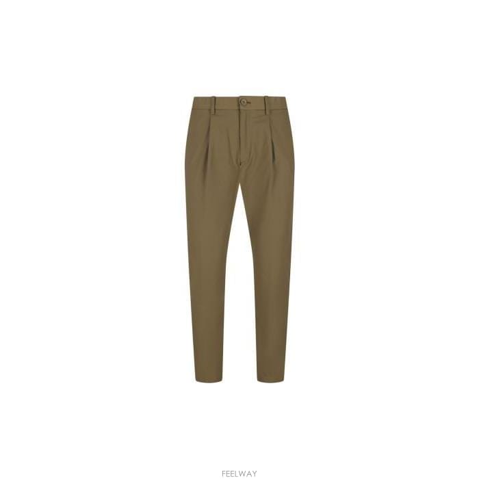 26 FW 에르노 버튼 디테일 테이퍼드 팬츠 그린 PT000091U12531