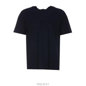 26 FW 에르노 숏슬리브 크루넥라인 코튼 퓨어 티셔츠 블루 JG000166U52005