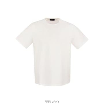 26 FW 에르노 스트레치 크루넥 티셔츠 화이트 JG000174U52003