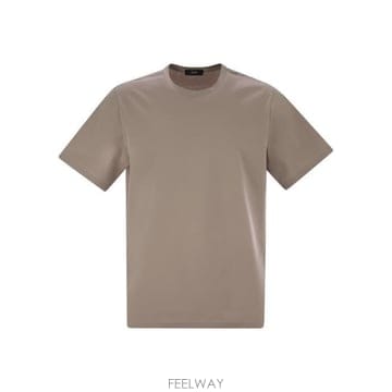 26 FW 에르노 스트레치 크루넥 티셔츠 베이지 JG000174U52003