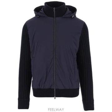 26 FW 에르노 니트 패널 지퍼 클로저 후디드 자켓 MC00032UR70186