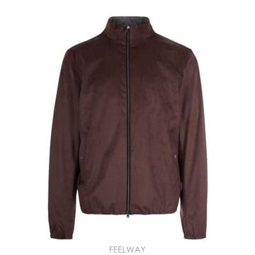 26 FW 에르노 롱슬리브 지퍼업 코트 브라운 GI000657U12454
