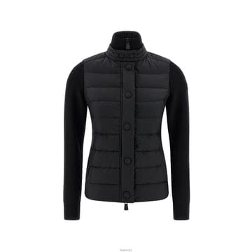 몽클레어 25FW 로고 패치 울 믹스 경량 패딩 자켓 블랙 9B000 16 A9462 999