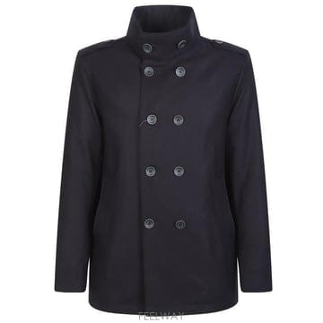 26 FW 에르노 하이넥 버튼다운 코트 블루 PC000148U33455