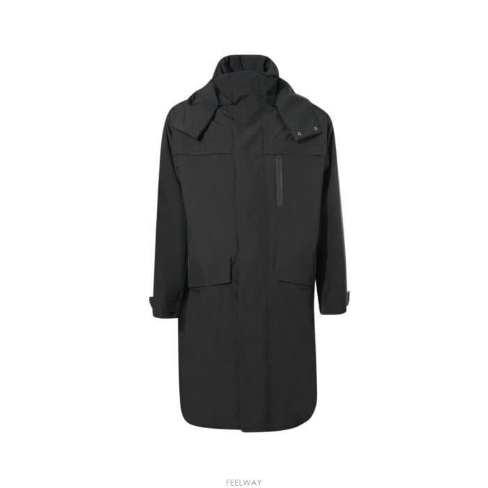 26 FW 에르노 롱슬리브 후드 지퍼 코트 블랙 IM000376U12841