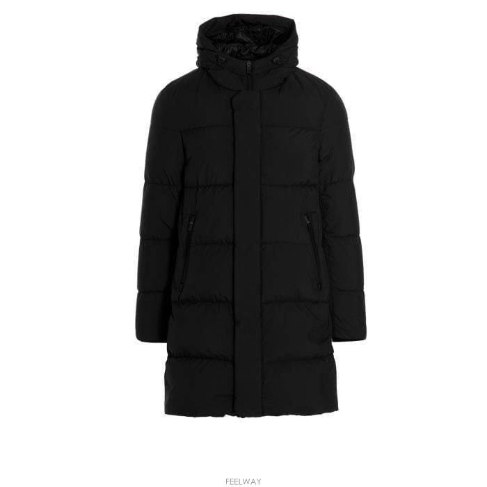 26 FW 에르노 드로스트링 후드 파카 코트 블랙 PI00245UL11106