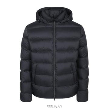 26 FW 에르노 후드 퀼팅 봄버 자켓 네이비 PI001181U12456Z