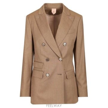 26 FW 막스마라 퓨어 울 더블 브레스티드 테일러드 블레이저 재킷 001 26110410916002
