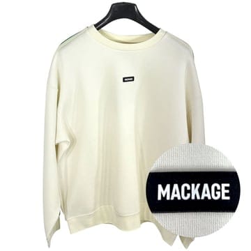 당일발송 맥케이지 남성 크림 로고 밴드 맨투맨 티셔츠 크림 MACKAGE ADAMC0253 100%