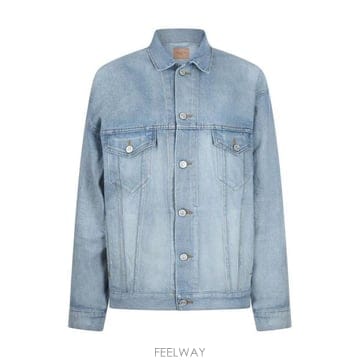 26 FW 발렌시아가 마스킹 테이프 데님 자켓 블루 861410TTWB1