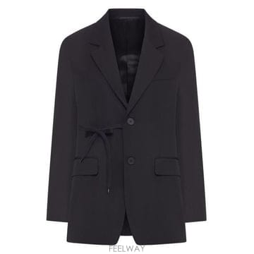 26 FW 발렌시아가 랩 테일러드 울퓨어 자켓 블랙 857365TNT39