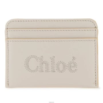 끌로에 25FW 로고 자수 카드지갑 와일드그레이 CHC23SP868I10 084