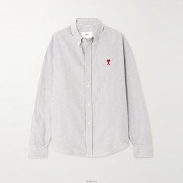 아미 스몰하트 스트라이프 셔츠 BFUSH063 CO0087 039