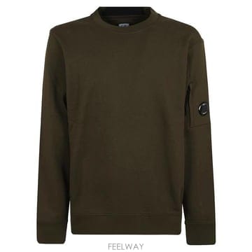 26 FW CP컴퍼니 다이애그널 플리스 크루넥 렌즈 스웨트셔츠 그린 17CMSS023A005086W