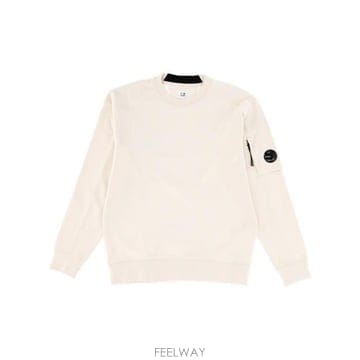26 FW CP컴퍼니 다이애그널 플리스 크루넥 렌즈 스웨트셔츠 베이지 19CMSS713A005086W