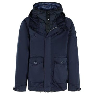 26 FW CP컴퍼니 마이크로 케이 후드 렌즈 자켓 블루 19CMOW189A110089G