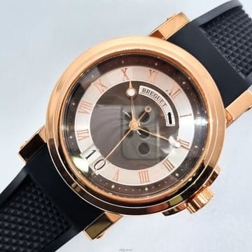 브레게 마린 빅데이트 핑크골드 검정판 40mm
