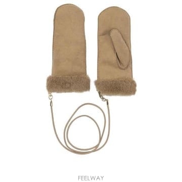 막스마라 스트랩 디테일 글러브 샌드