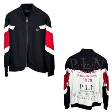 국내당일 필립플레인 남성 집업 자켓 블랙/레드 Philipp Plein MJB1187 PJO002N 0213